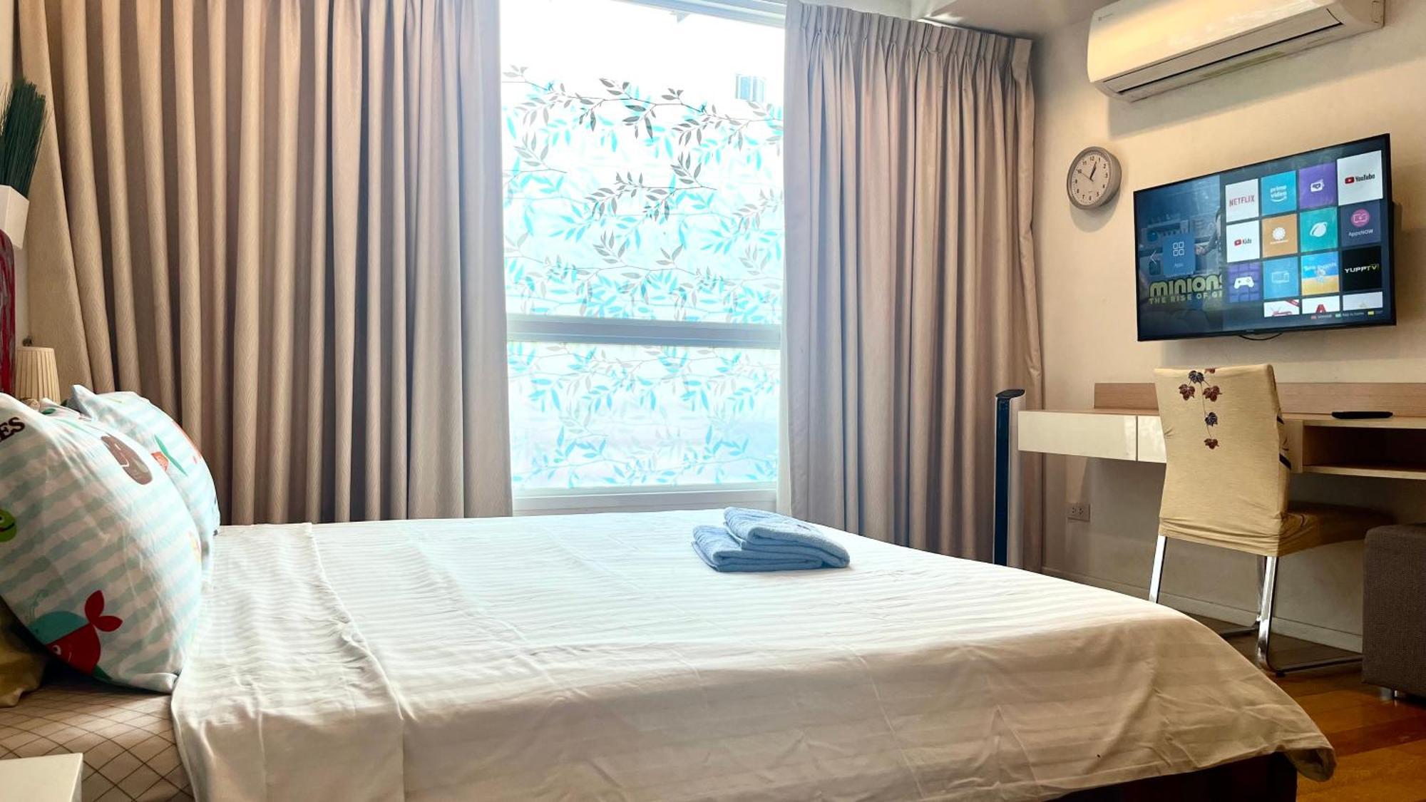 Cozy Studio Walk To Bts Free Wi-Fi Great Location Bangkok Buitenkant foto