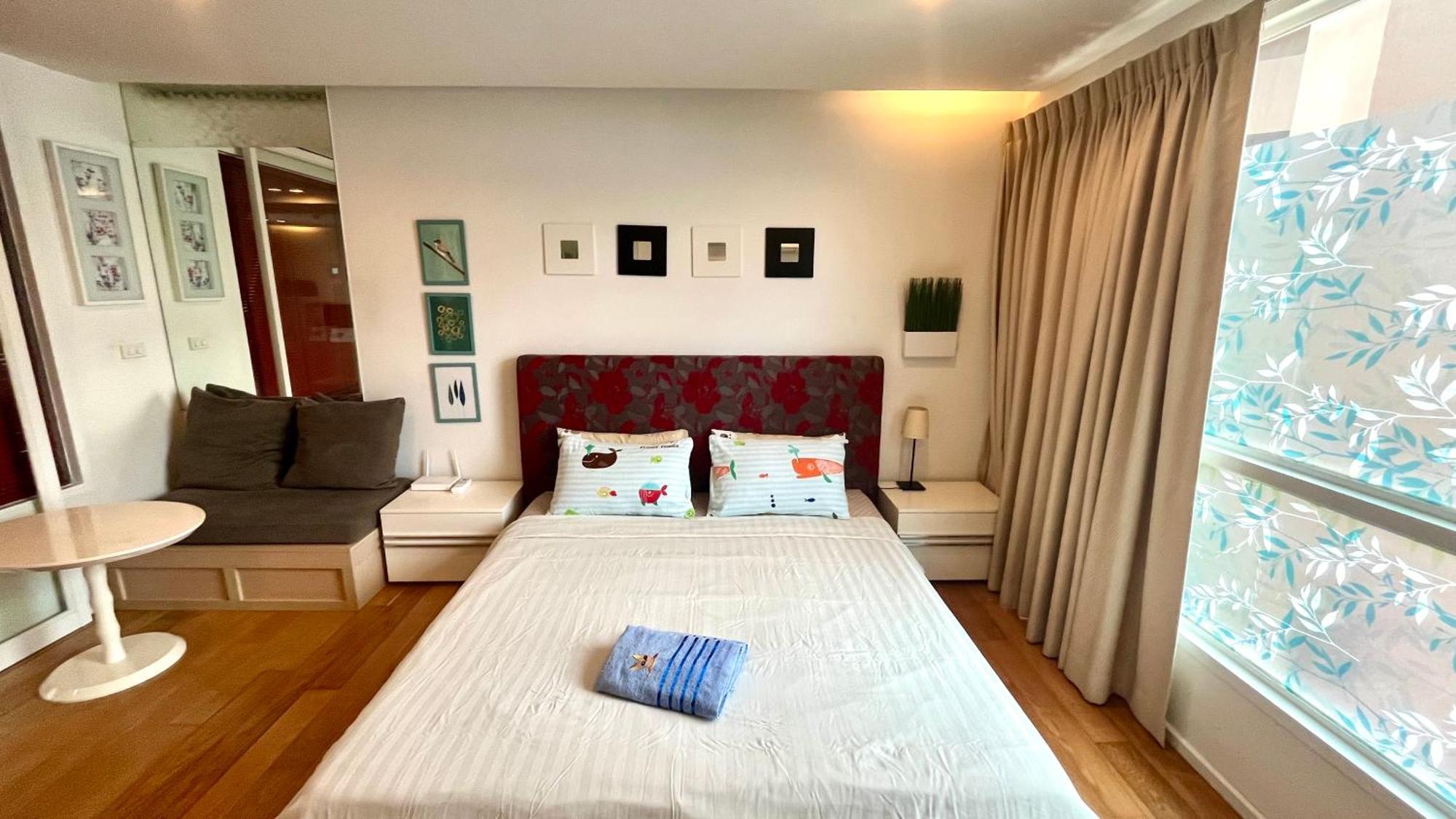 Cozy Studio Walk To Bts Free Wi-Fi Great Location Bangkok Buitenkant foto